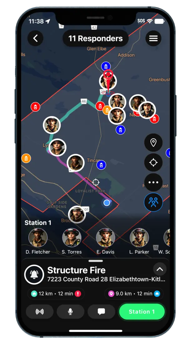 Who's Responding app for Firefighters