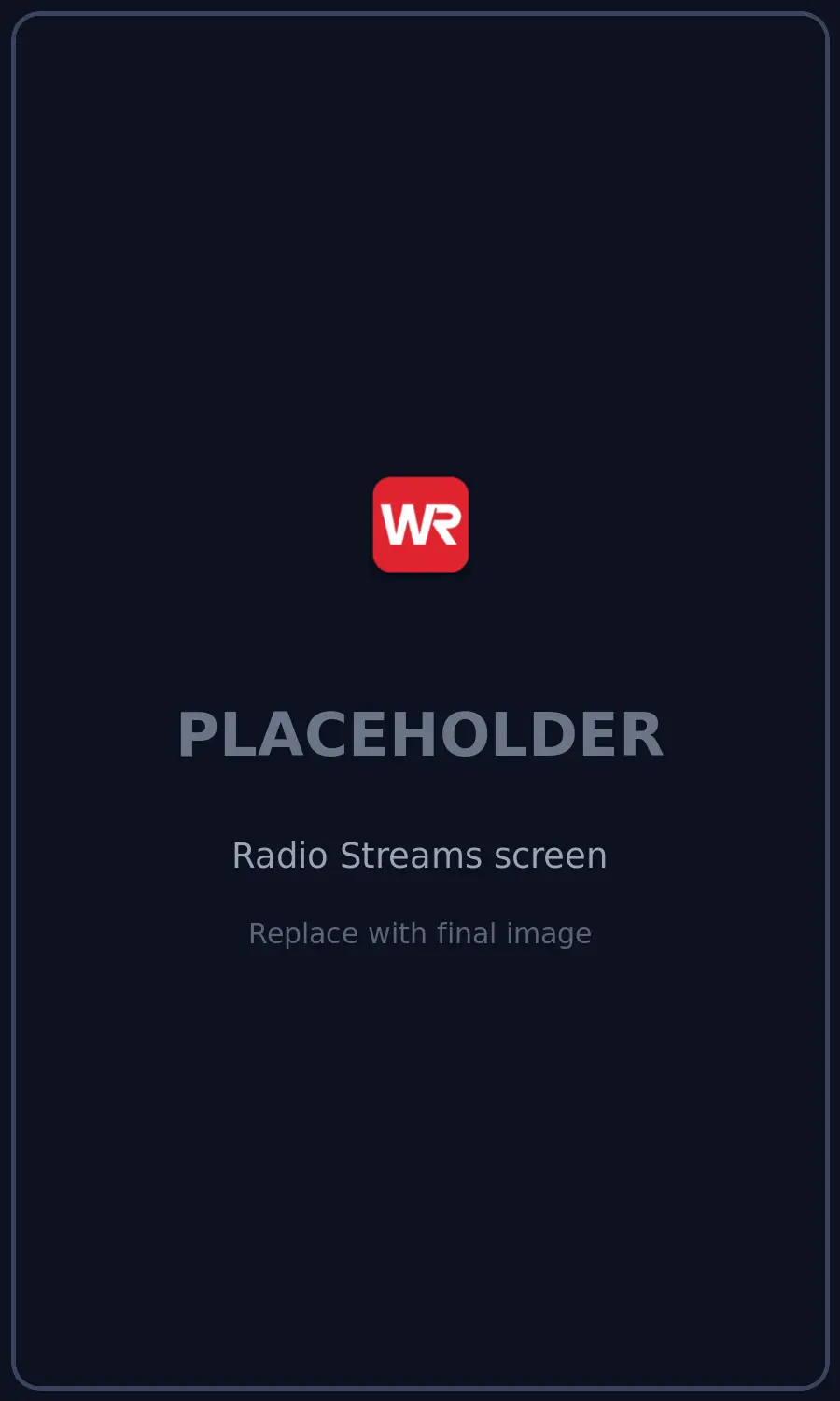 Live radio streams — Who's Responding app screenshot