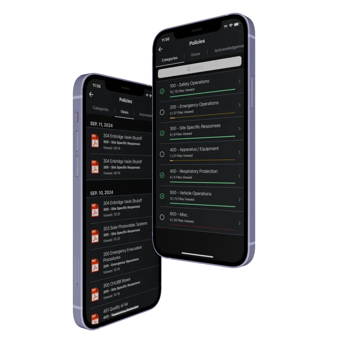 SOGs & SOPs, always ready — additional app view
