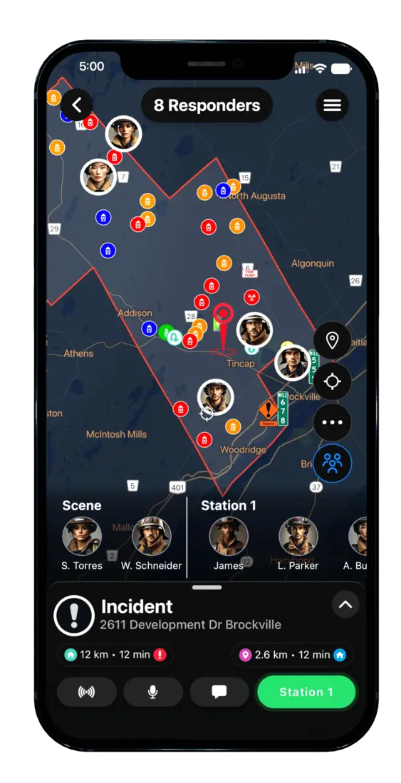 Who's responding? — additional app view